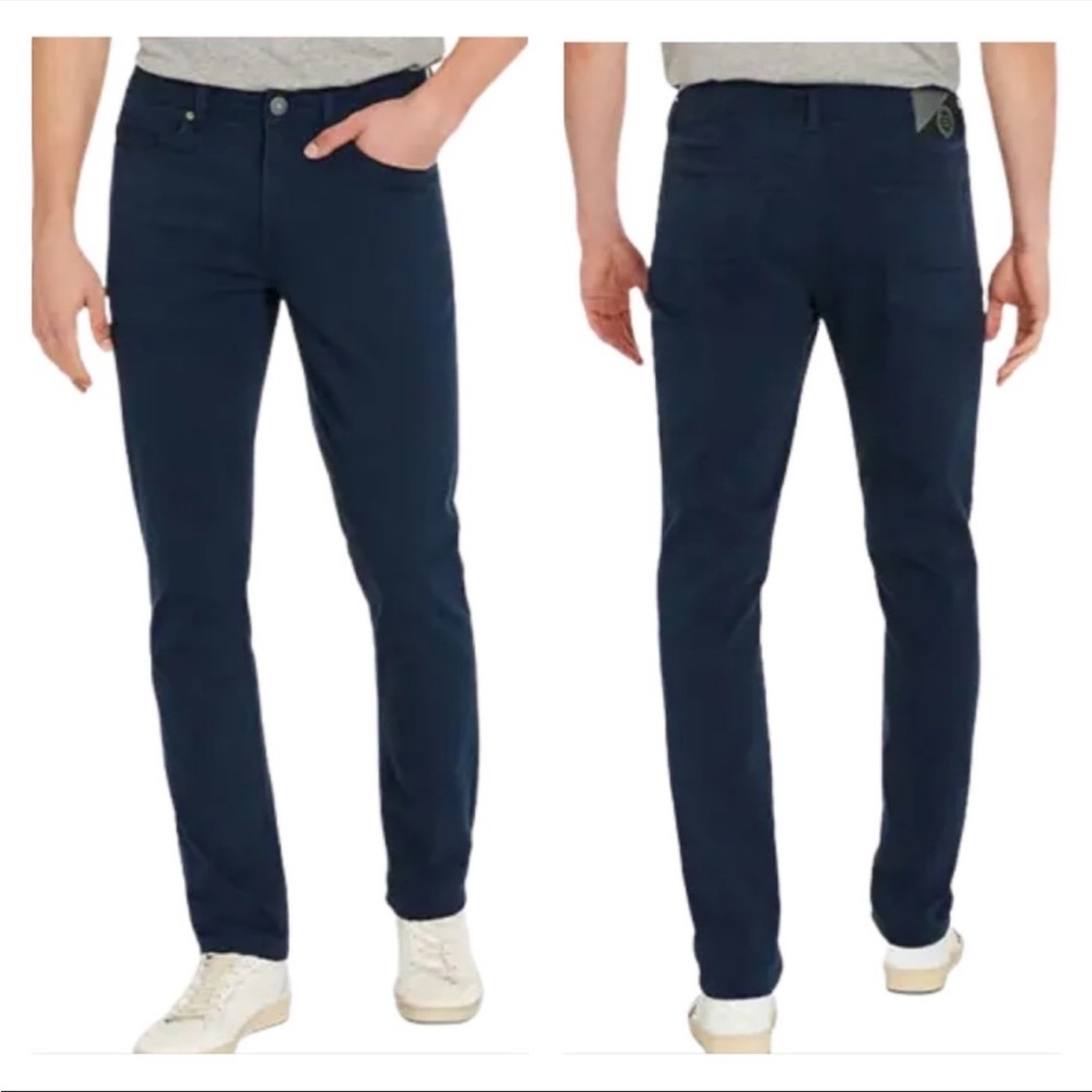EXC! Buffalo David Bitton Archer Slim Stretch Pants Jeans Men's 38/32 Navy Blue